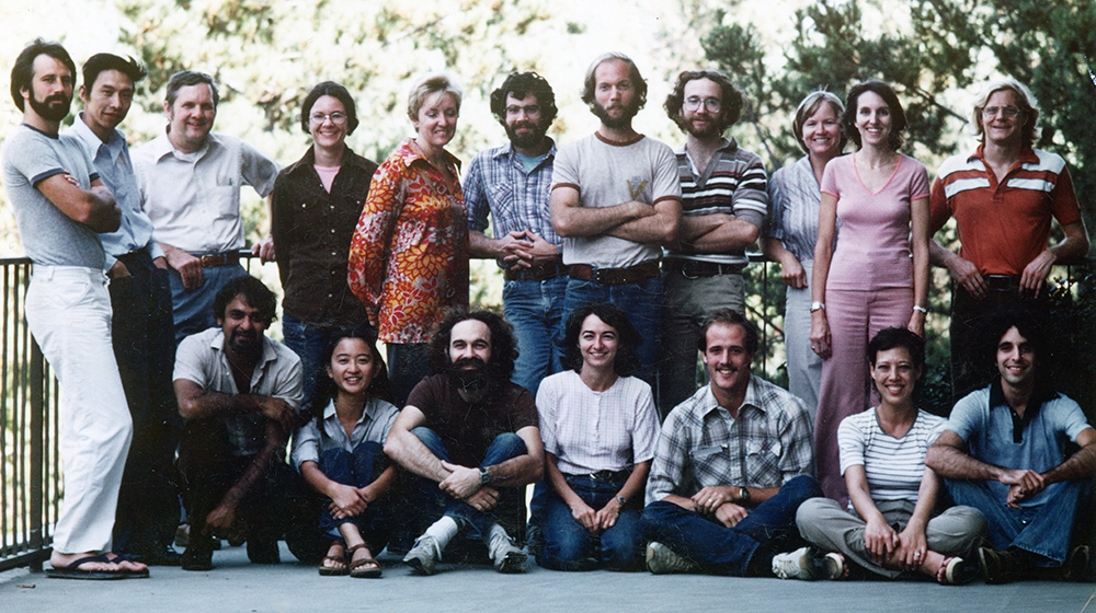 Group photo of the Helinski Lab circa 1979